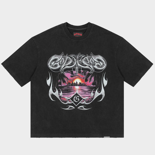 Godspeed Liberty Sunset T-Shirt (Black)