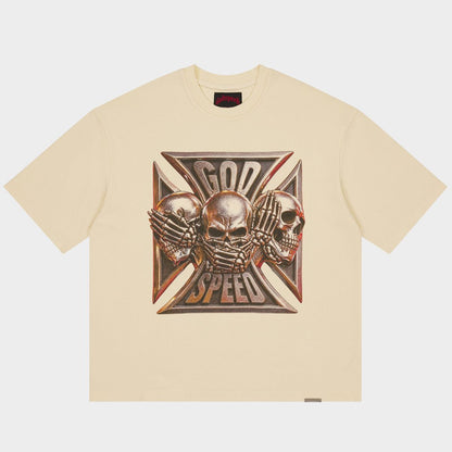 Godspeed Omerta T-Shirt Bone