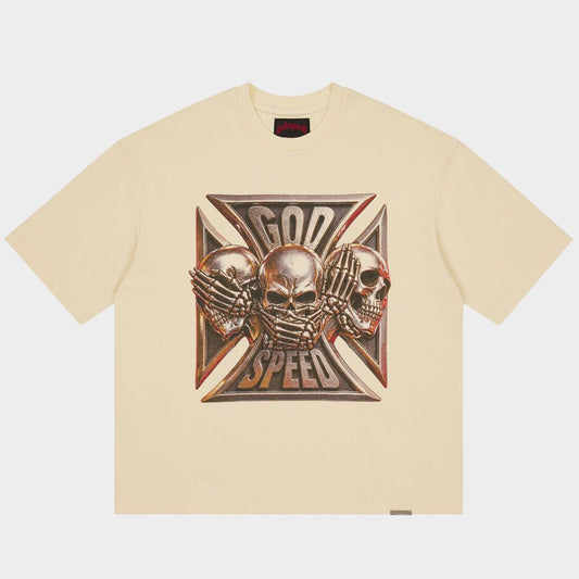Godspeed Omerta T-Shirt Bone