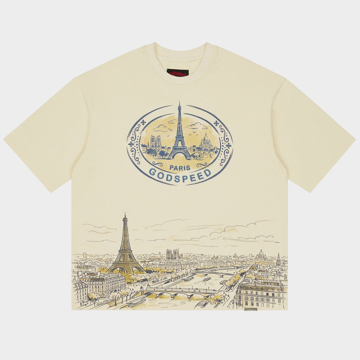 Godspeed Paris Skyline T-Shirt