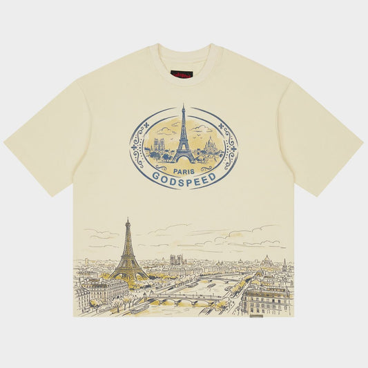 Godspeed Paris Skyline T-Shirt