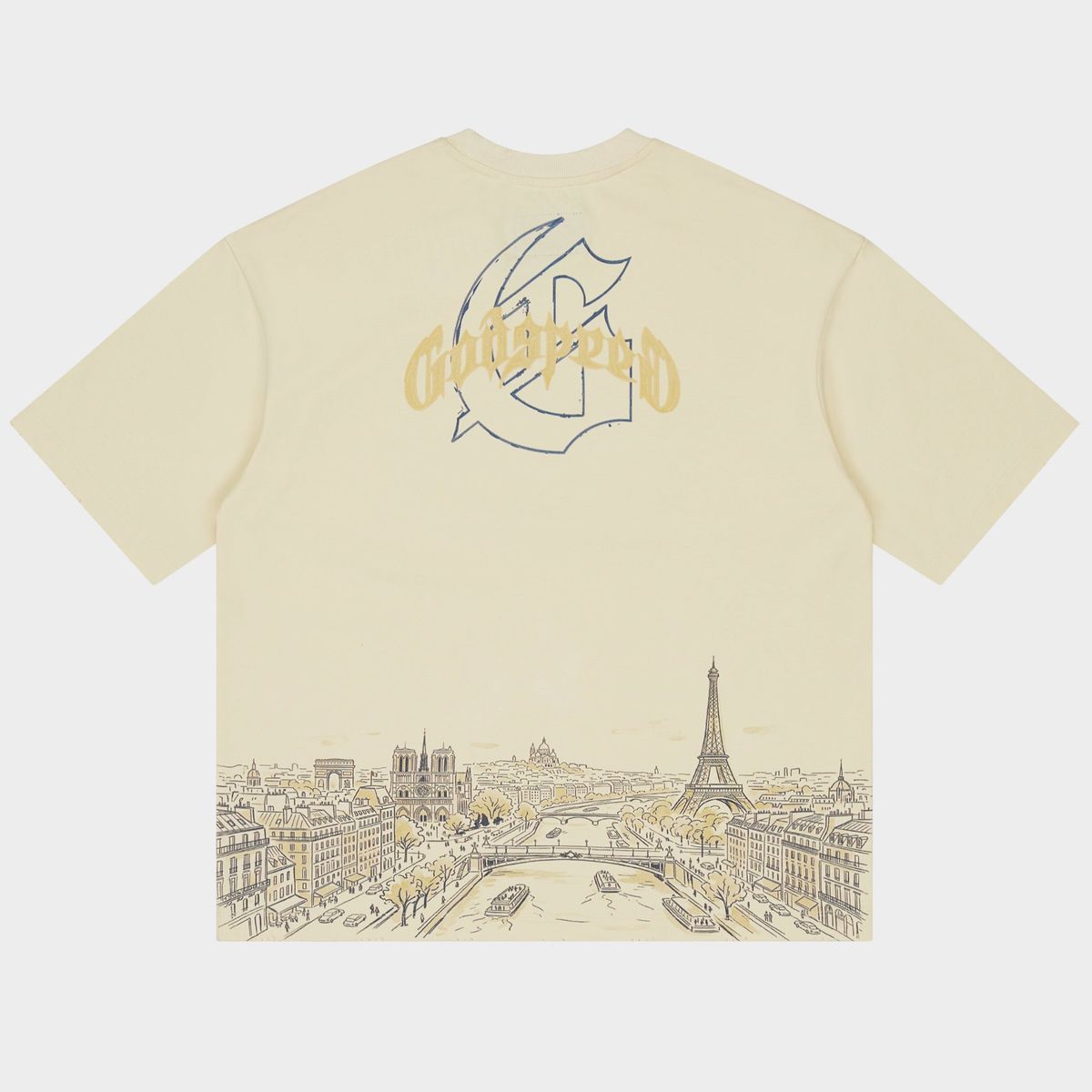 Godspeed Paris Skyline T-Shirt