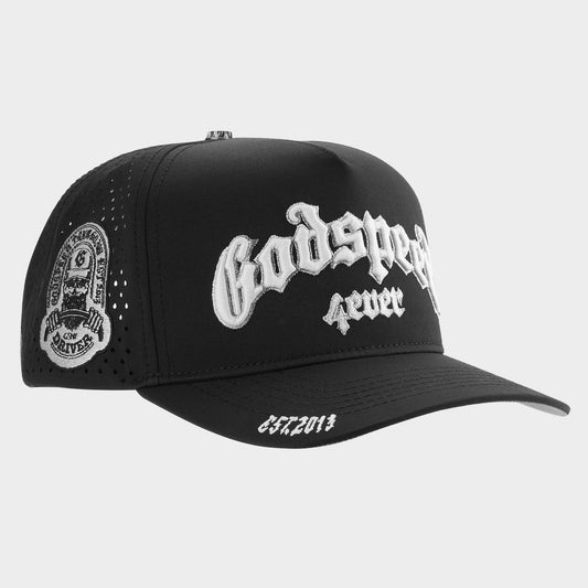 Godspeed OG Logo WaterRessit Hat Black White