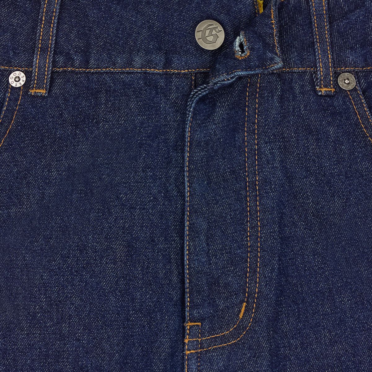Godspeed Twin Panel Denim Shorts Raw Blue