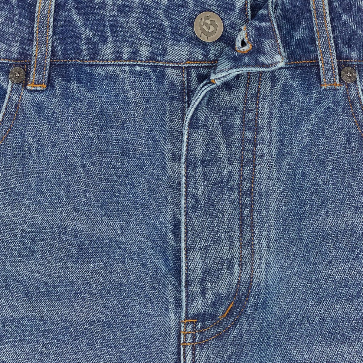 Godspeed Twin Panel Denim Shorts (Blue)