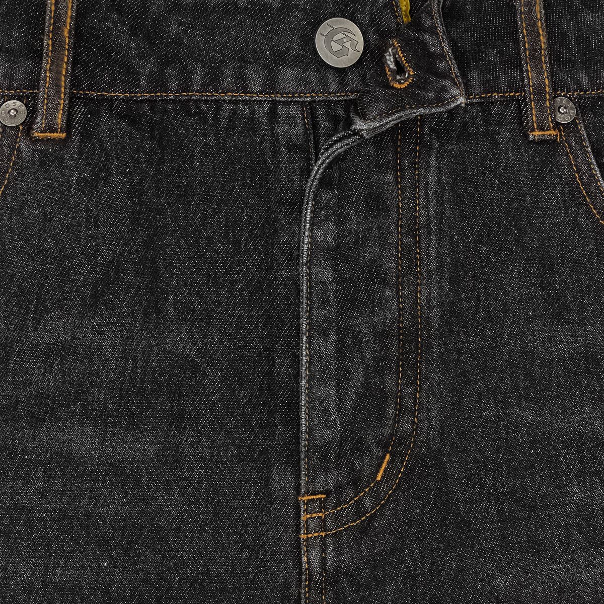 Godspeed Twin Panel Denim Shorts Black