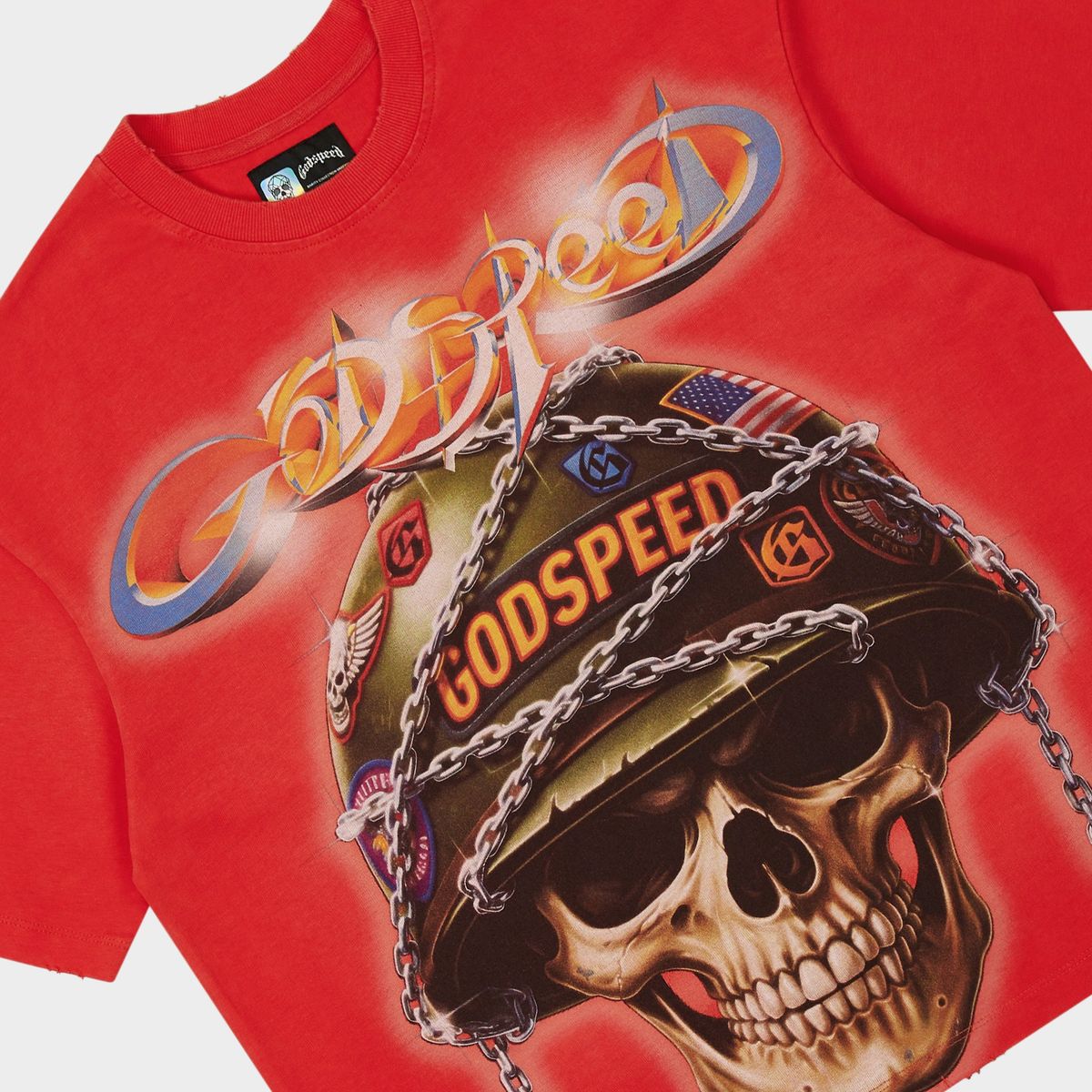 Godspeed Badges of Honor T-shirt Cherry