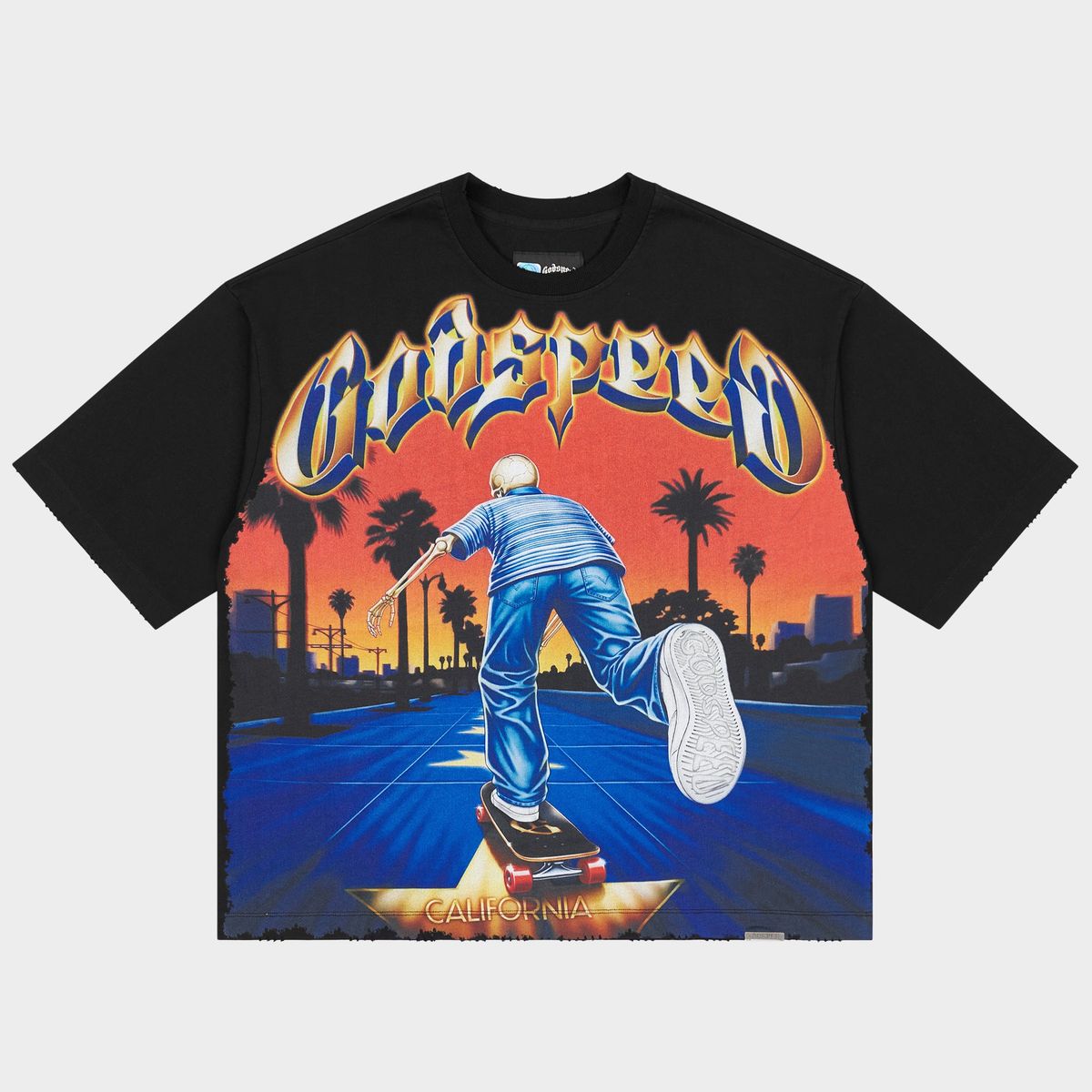 Godspeed Kick Push T-shirt Black