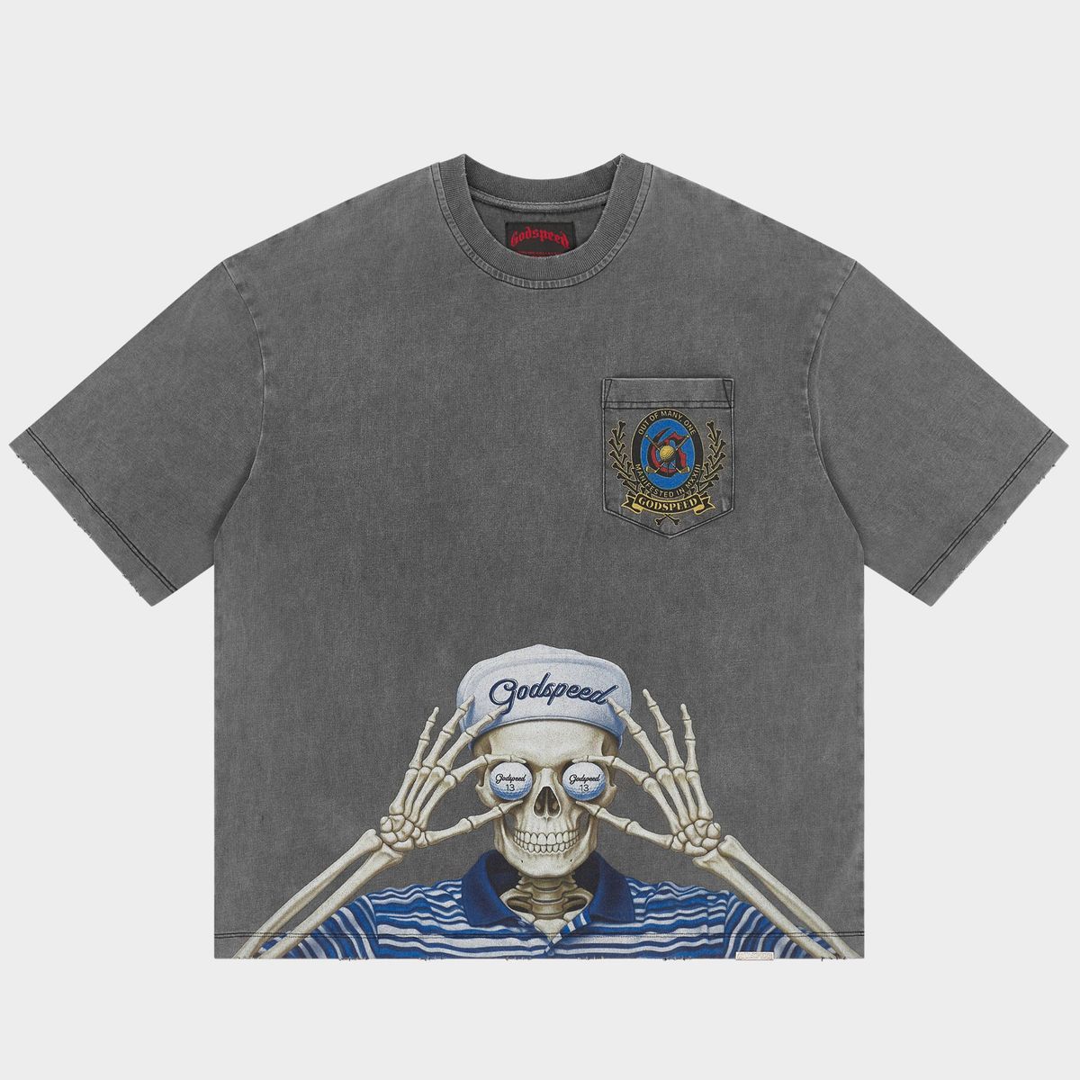 Godspeed Golf Days Pocket T-shirt Grey