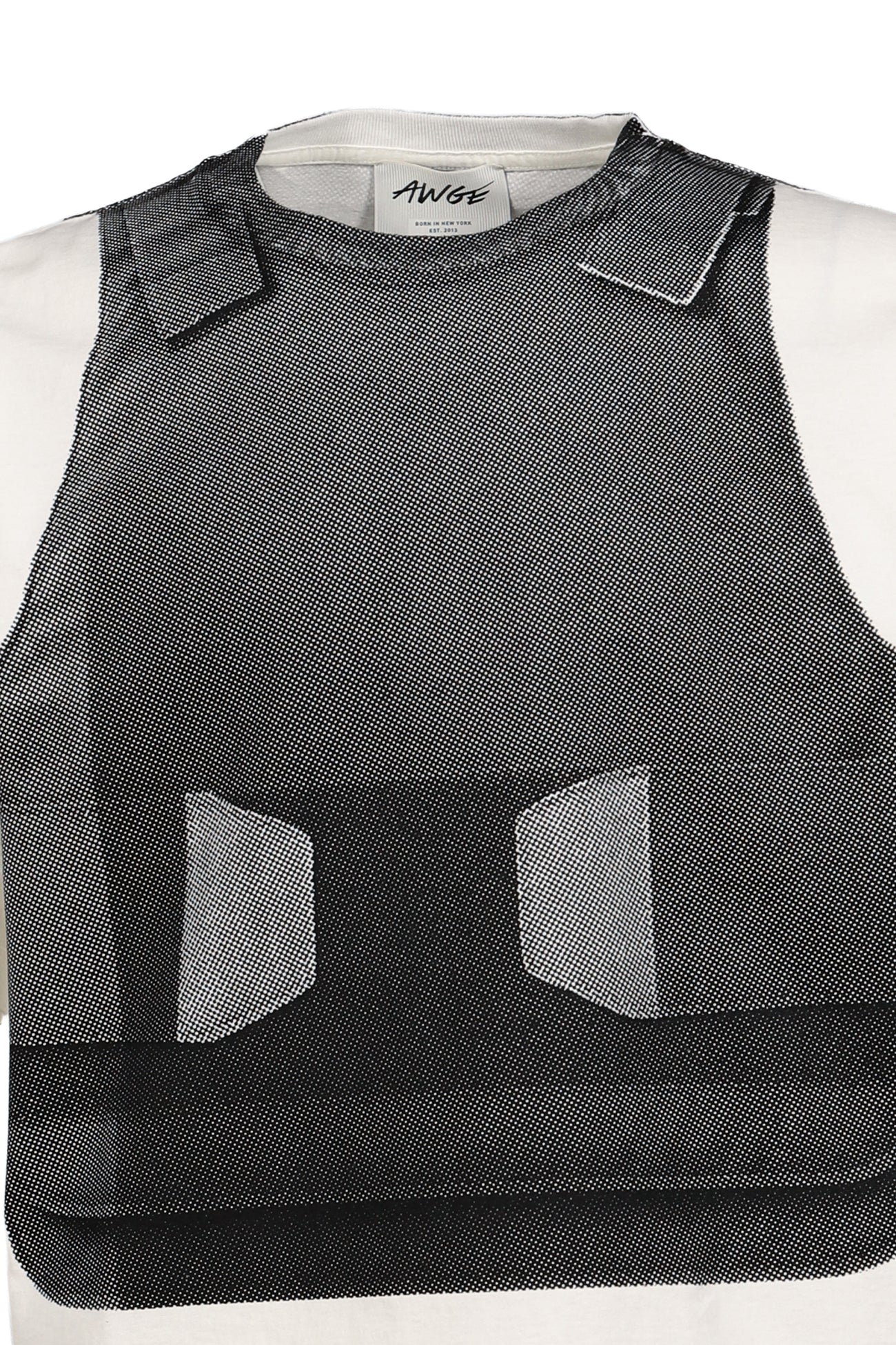 A$AP ROCKY AWGE Vest Tee White SS26 Obligatory Fashion