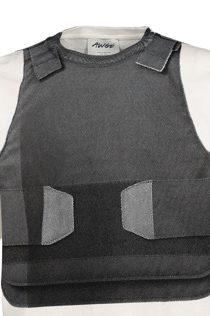 A$AP ROCKY AWGE Vest Tee White SS26 Obligatory Fashion