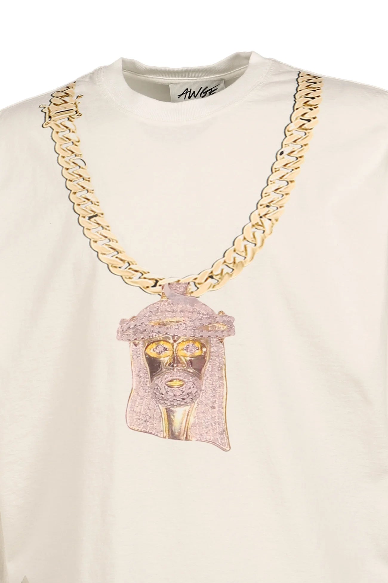 A$AP ROCKY AWGE JESUS CHAIN WHITE LS SS26 Obligatory Fashion