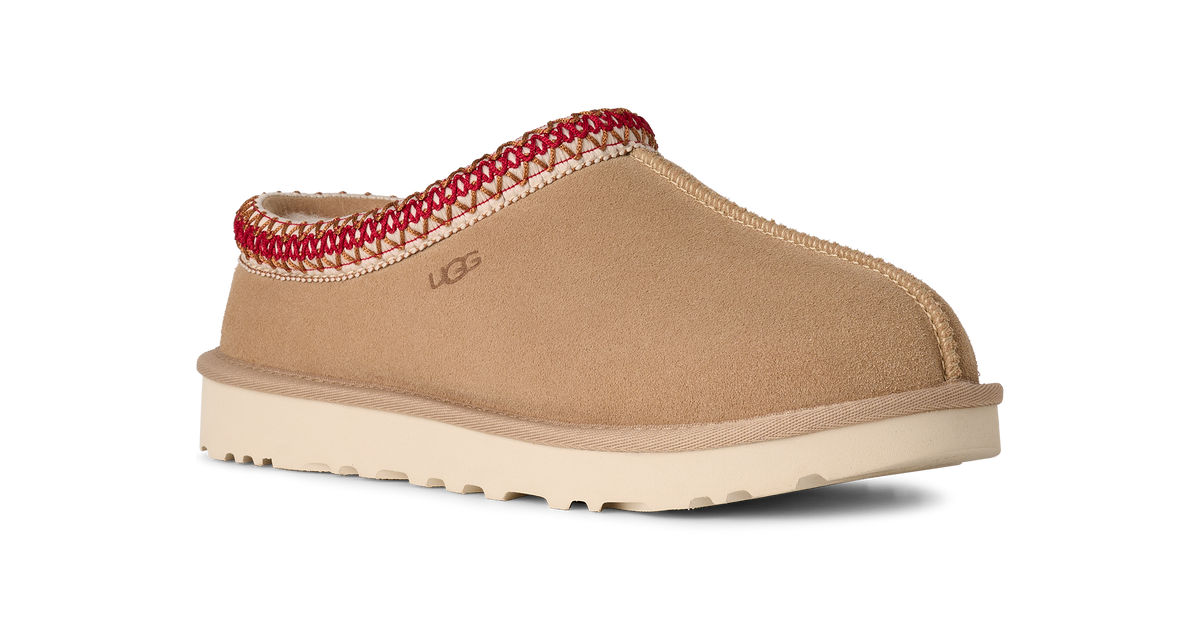 UGG W TASMAN II SAND / DARK CHERRY