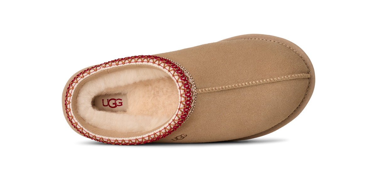 UGG W TASMAN II SAND / DARK CHERRY
