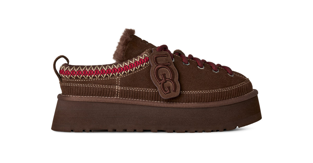 UGG W HERITAGE LACE-UP SLIPPER BURNT CEDAR