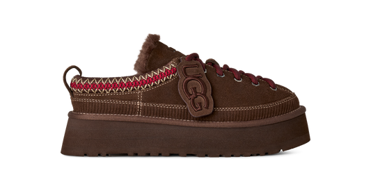UGG W HERITAGE LACE-UP SLIPPER BURNT CEDAR