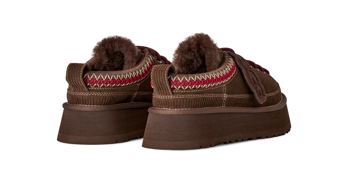 UGG W HERITAGE LACE-UP SLIPPER BURNT CEDAR