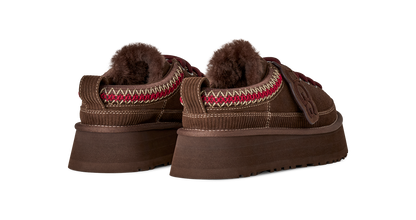 UGG W HERITAGE LACE-UP SLIPPER BURNT CEDAR