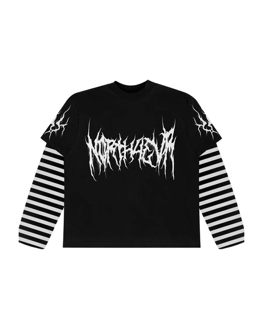 North West N0RTH4EVR Layered Longsleeve Black