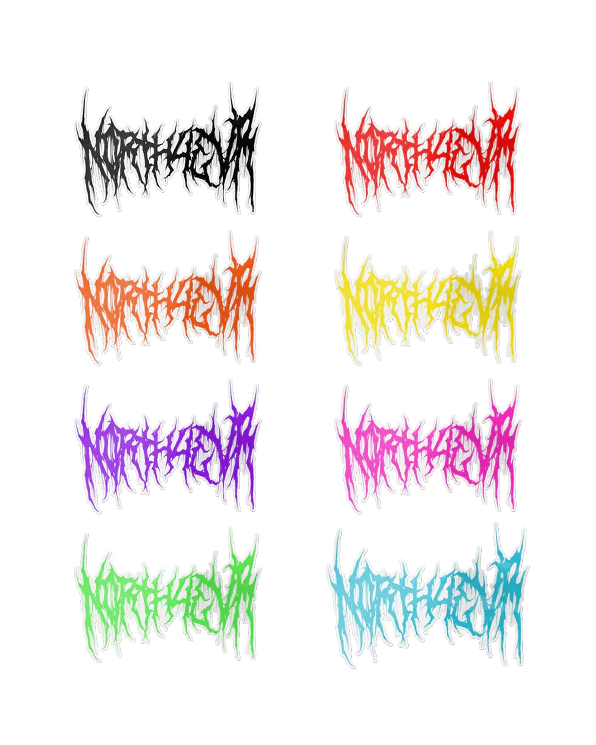North West N0RTH4EVR Zestaw Naklejek 8 szt.
