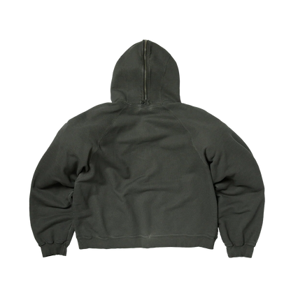 Thug Club Bulk Shoulder Gladiator Zip-Up Hoodie Charcoal