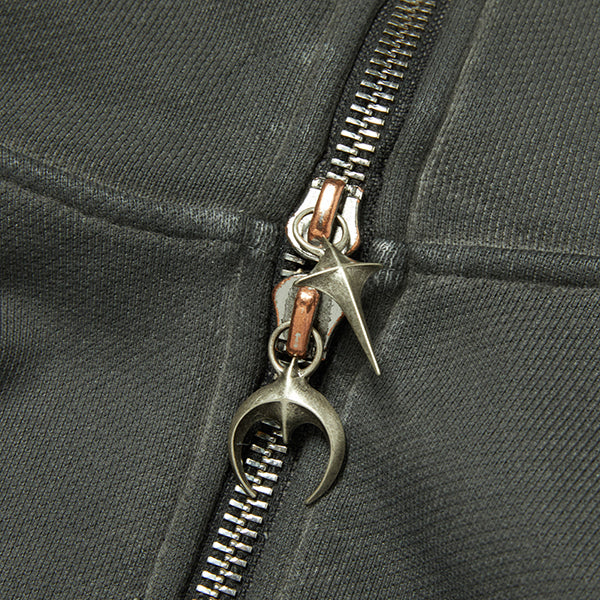 Thug Club Bulk Shoulder Gladiator Zip-Up Hoodie Charcoal
