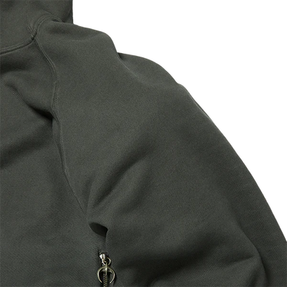 Thug Club Bulk Shoulder Gladiator Zip-Up Hoodie Charcoal