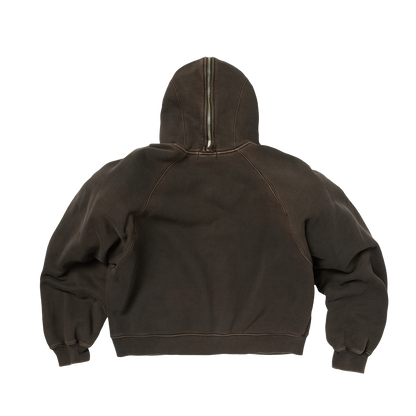 Thug Club Bulk Shoulder Gladiator Zip-Up Hoodie Black