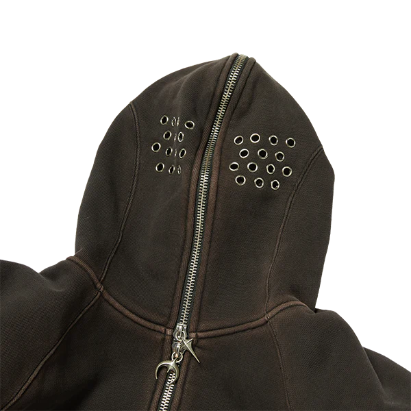 Thug Club Bulk Shoulder Gladiator Zip-Up Hoodie Black