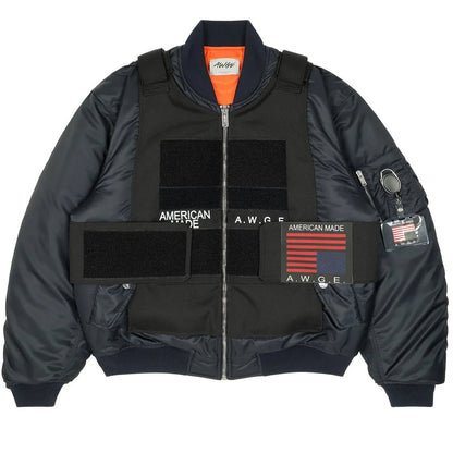AWGE B Bomber – Kurtka Bomberka Granatowa