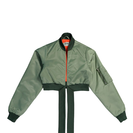 AWGE Wrap Bomber Iridescent Green – Damska Zielona Kurtka Bomberka