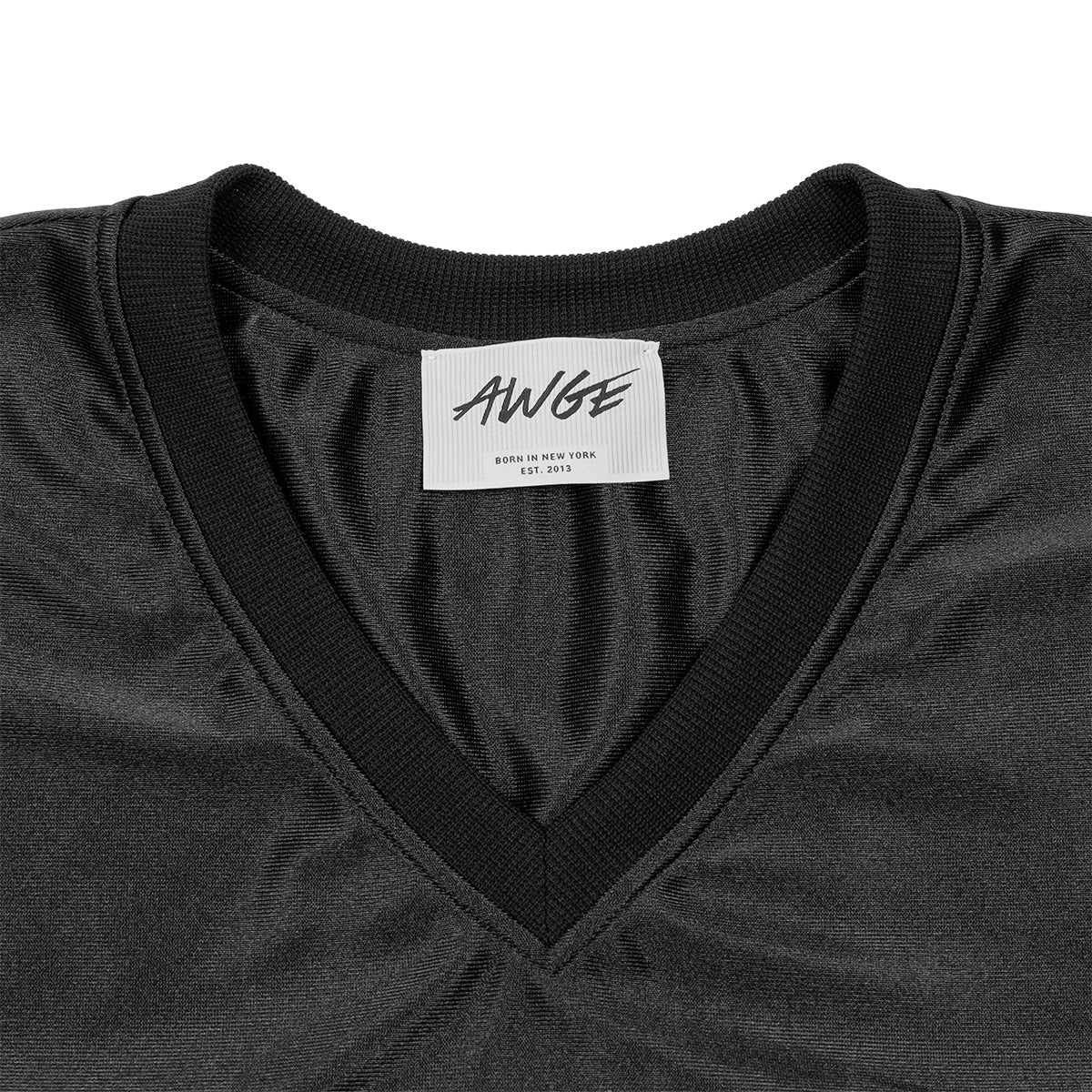 AWGE Cotton Clubbers Football Tee – Czarna Koszulka Futbolowa