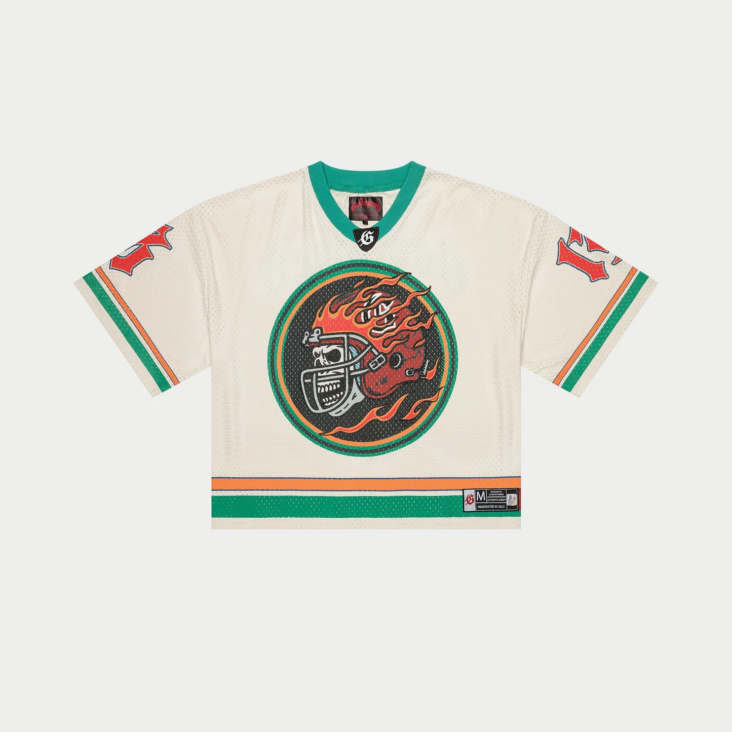 Godspeed First Down Jersey (Bone/Teal/Orange) NYC