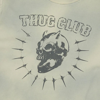 Thug Club Vintage Riding Skull Stitch T-shirt