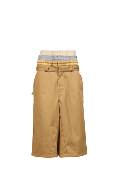 AWGE Stacked Bermudas – Beżowe Szorty Warstwowe