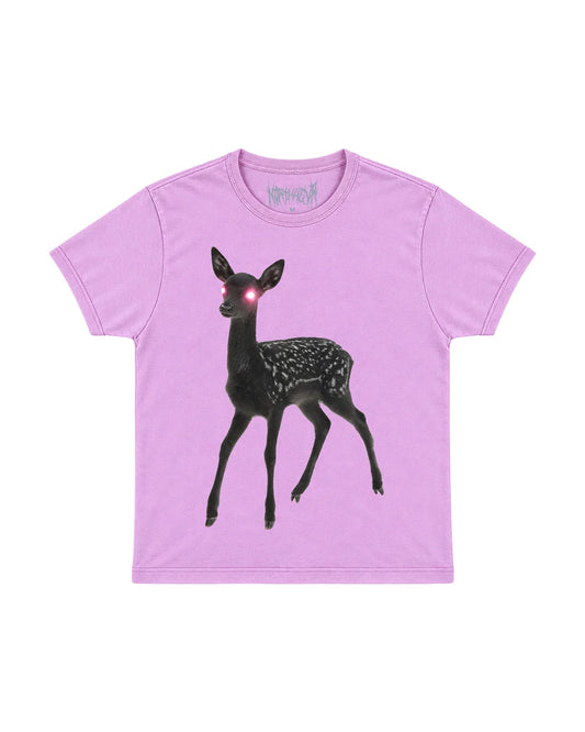 North West N0RTH4EVR Fawn Baby Tee Pink