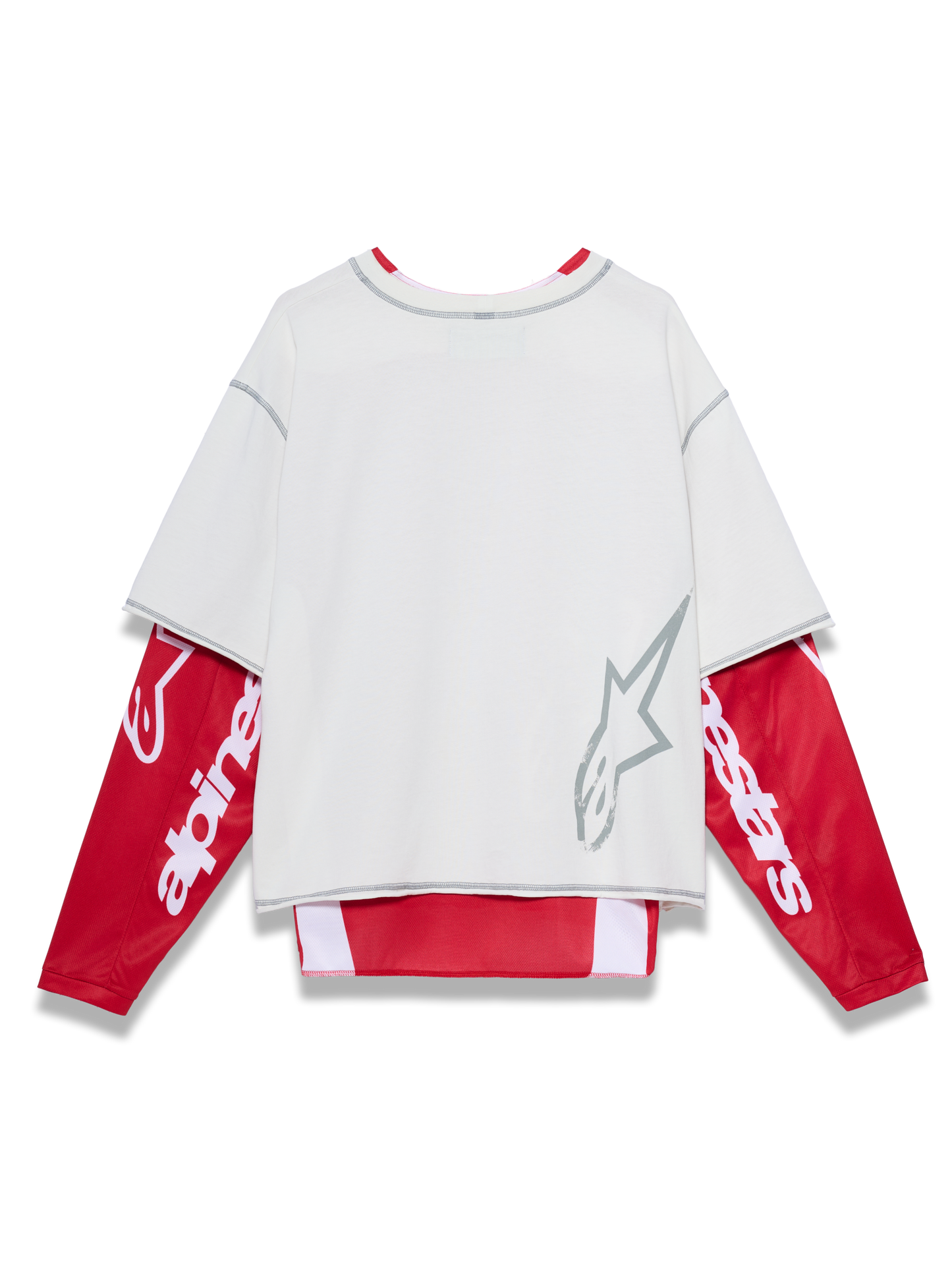 Alpinestars RSRV Hybrid Ls Jersey - Off White Red