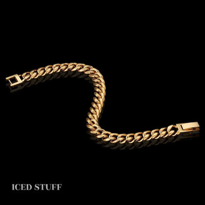 Miami Cuban Link 8mm Złoto - IcedStuff