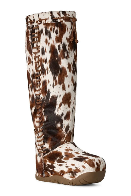 UGG BUCKED TALL BOOT BROWN MULTI