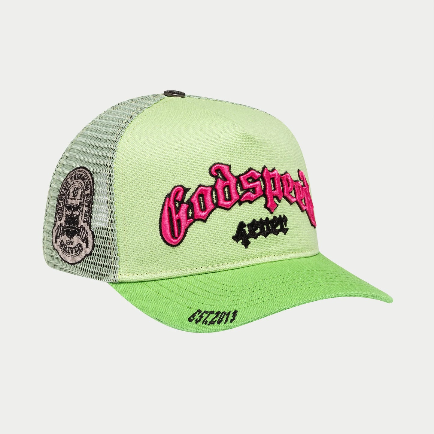 GodspeedGS Forever Trucker Hat (Lime/pink)