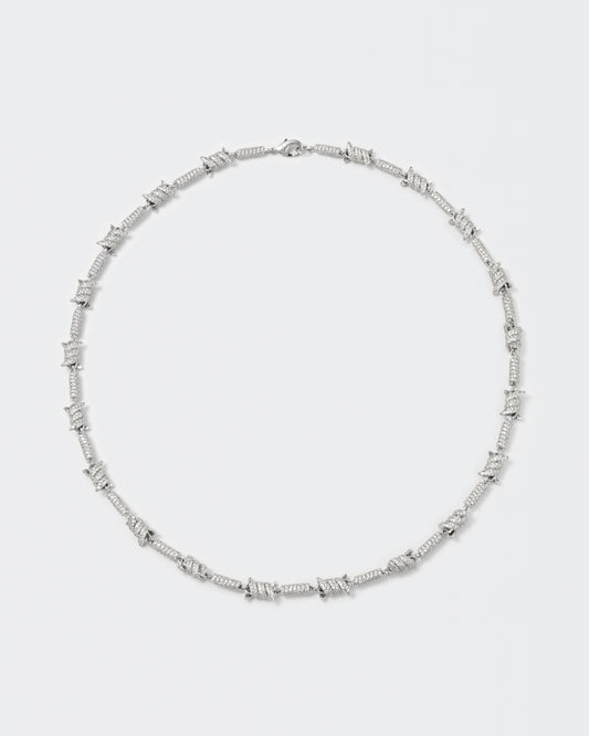 Darkai Barbwire Pave Necklace