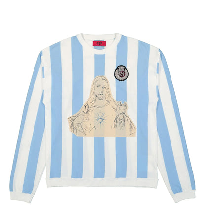 424 Soccer Sweater Light Blue