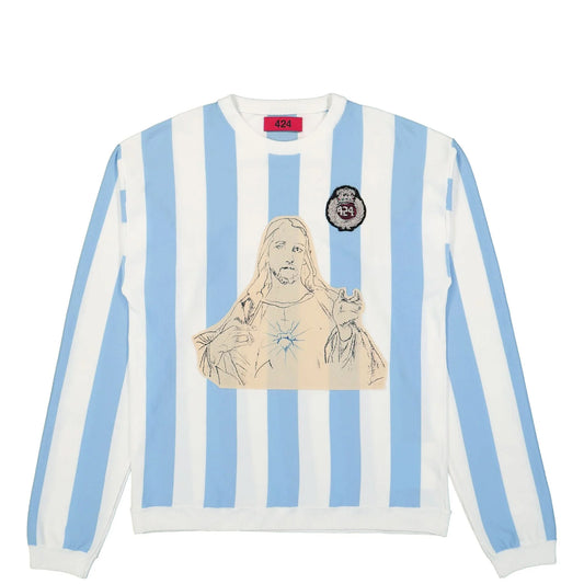 424 Soccer Sweater Light Blue