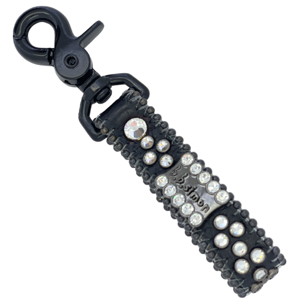 B.B Simon Keychain Clear Black