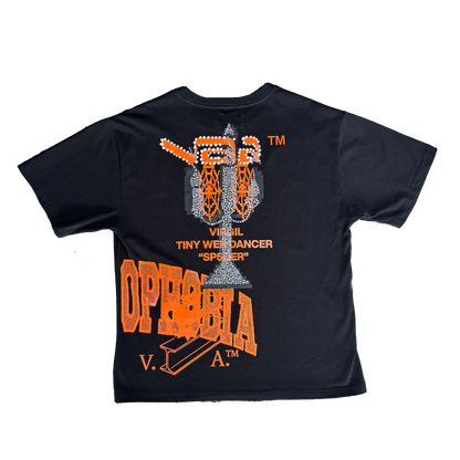 Sp5der Tee Black For Virgil Abloh Archive