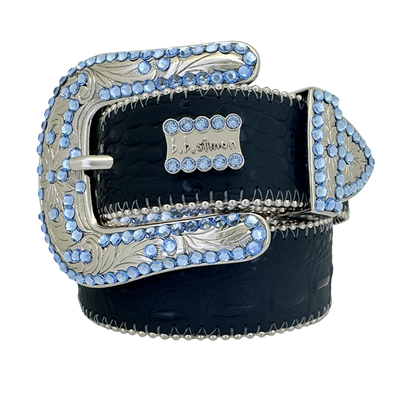B.B. Simon Classic Western Black / Lt.Sapphire