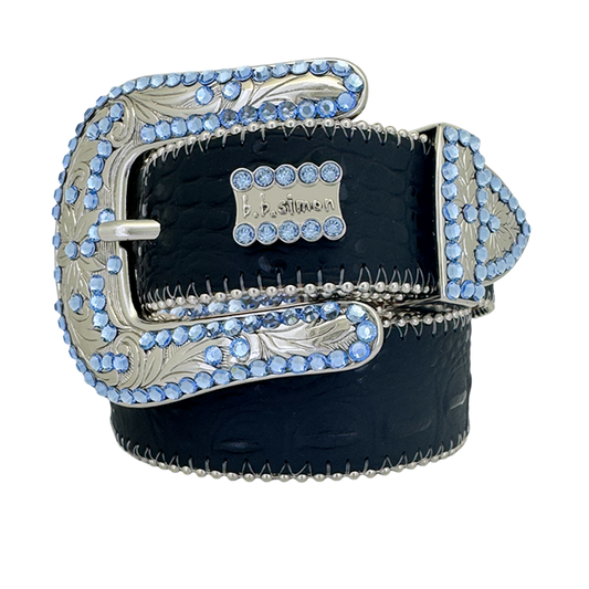 B.B. Simon Classic Western Black / Lt.Sapphire