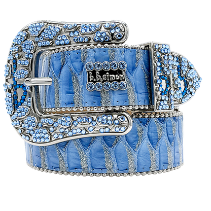 B.B. Simon Belt Classic Aqua Fish Scale