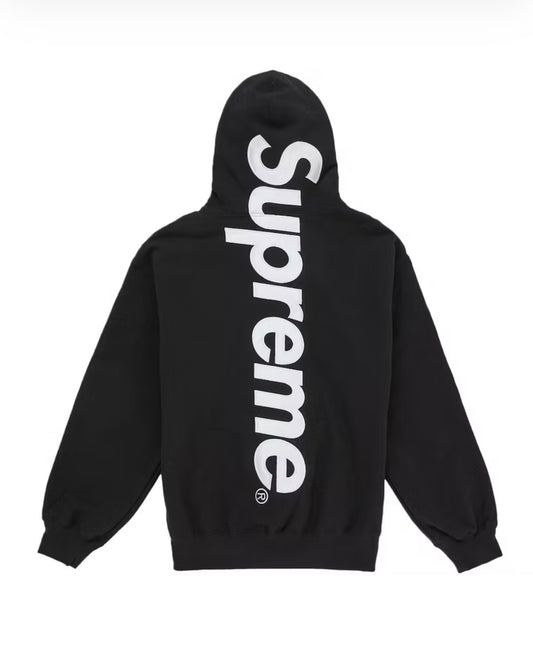 Supreme Satin Applique Hooded Sweatshirt(SS26) Black