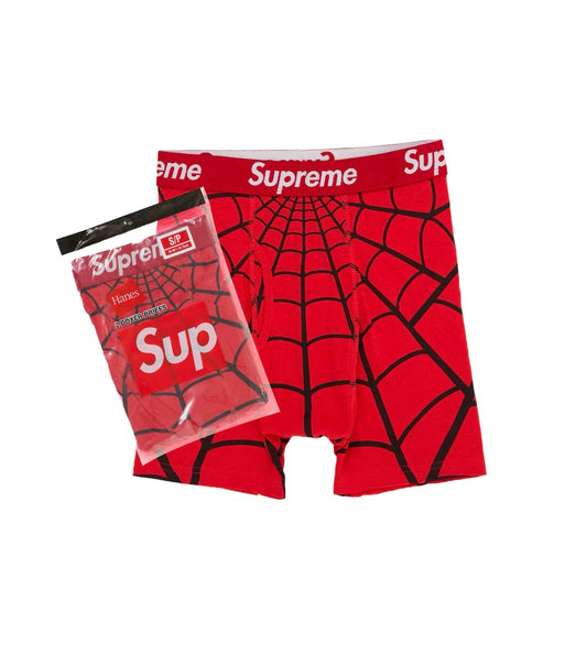 Supreme Hanes Spider-Man Boxer Briefs (1 Pcs) Red